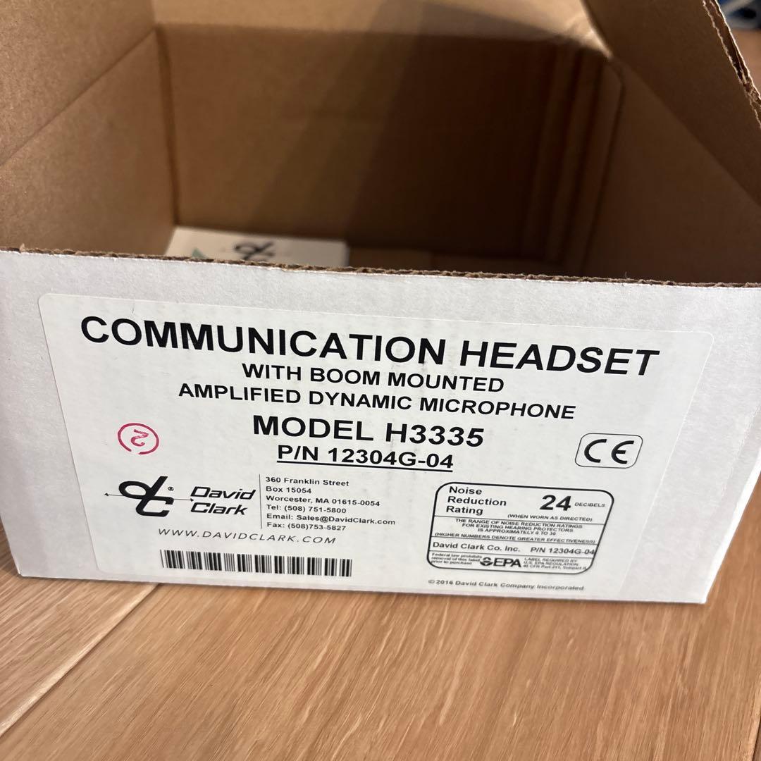 David Clark H3335 有線ヘッドセット　新品未使用品