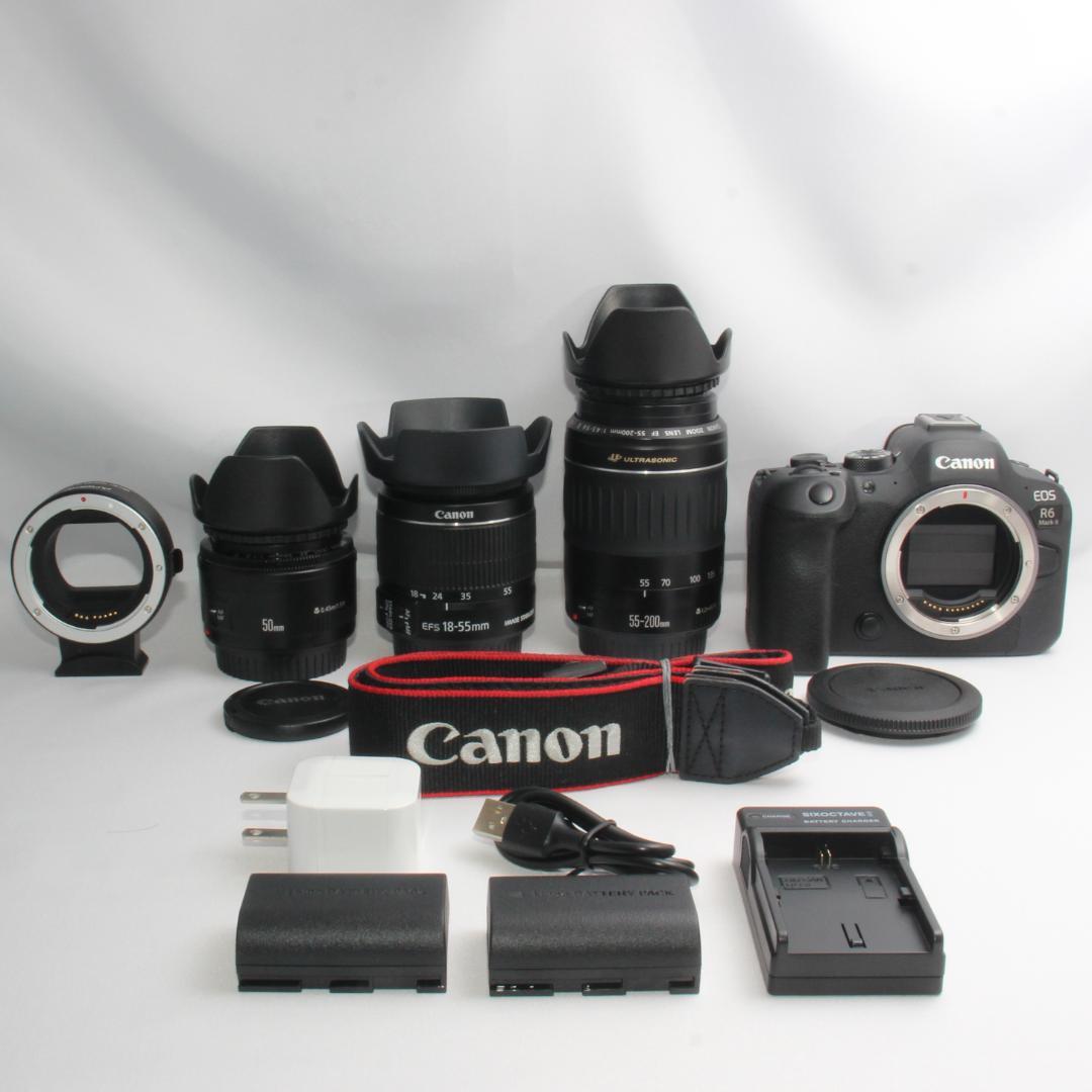 ❤️予備バッテリー付き❤️キヤノン EOS R6 マークII トリプルレンズ❤️