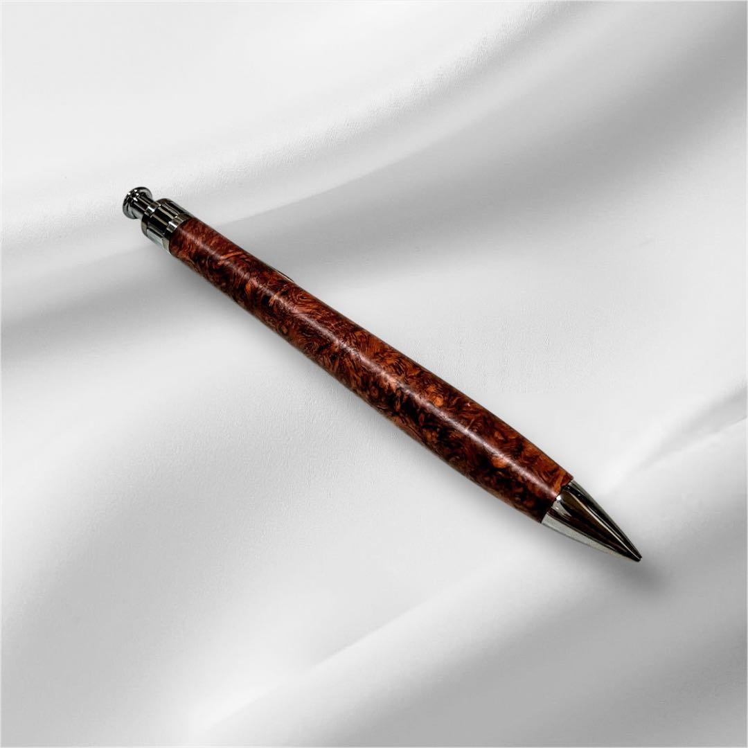 花梨こぶ杢　工房楔　ペンシル楔　Amboynd Burmese Rosewood