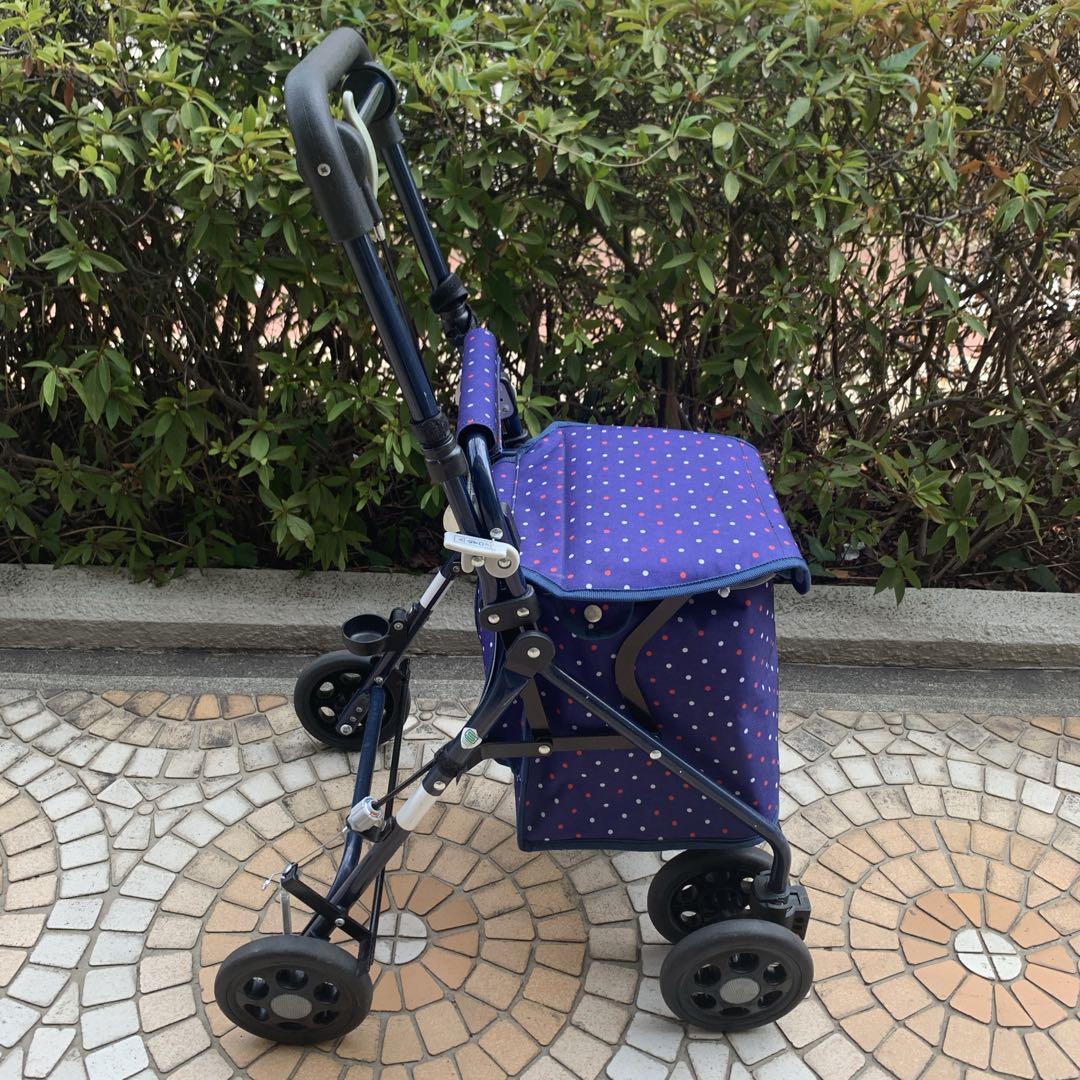 マキテック　らくらくスリムバスケット　シルバーカー　歩行補助　ショッピングカート