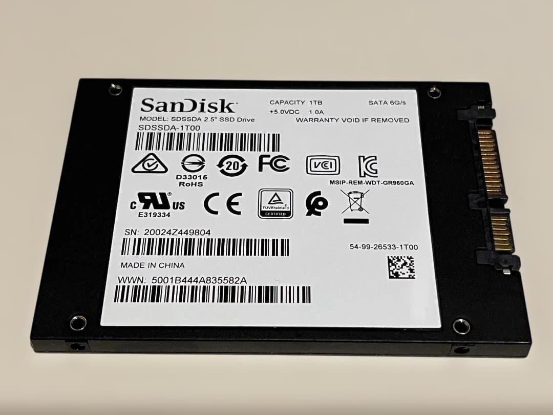 内蔵型SSD SanDisk SSD PLUS 1TB