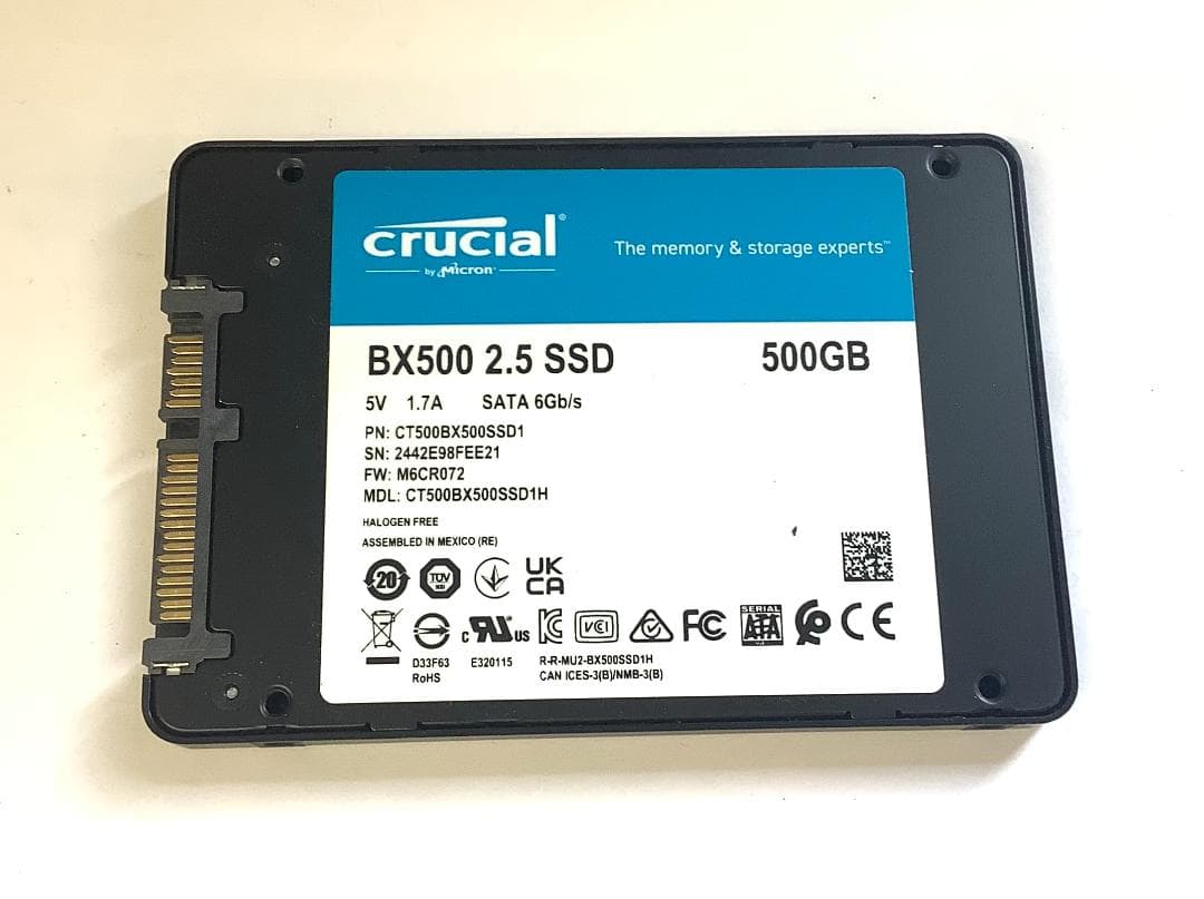 ③-WA579-Crucial SATA 500GB SSD 2.5 1点