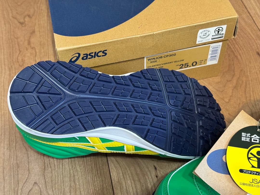 新品！asics WINJOB CP302安全靴 25.0cmふにゃっち