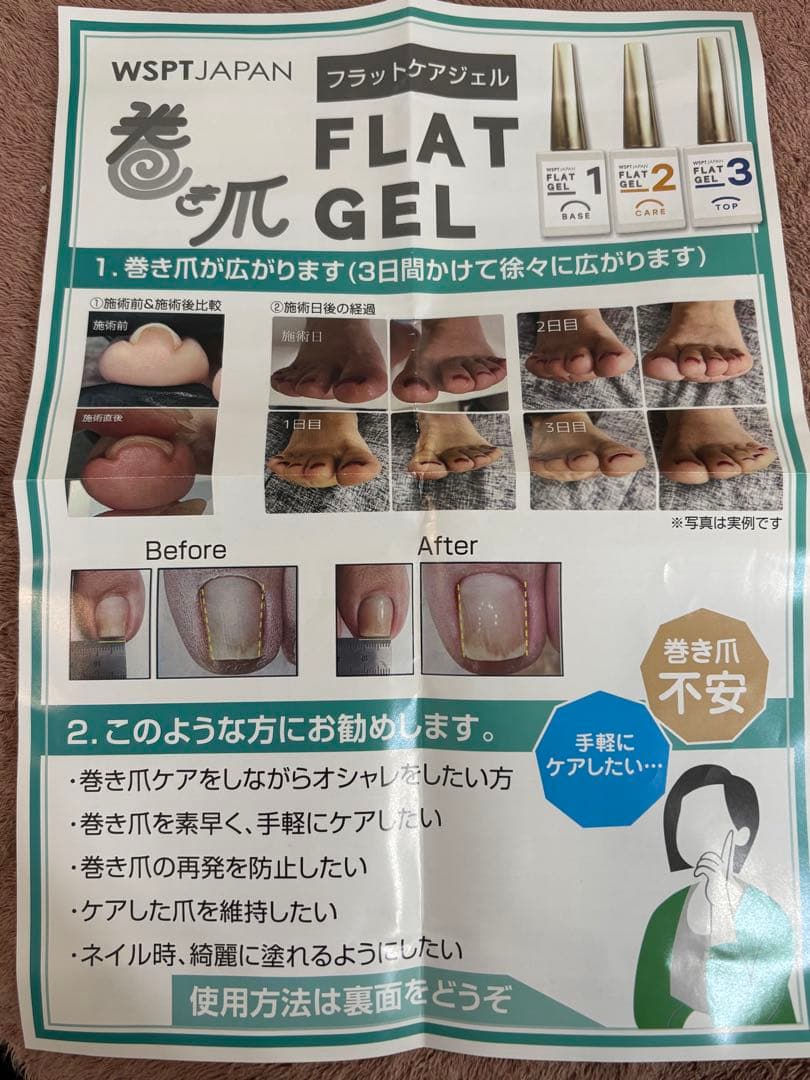 WSPT FLAT GEL フラットケアジェル　セット