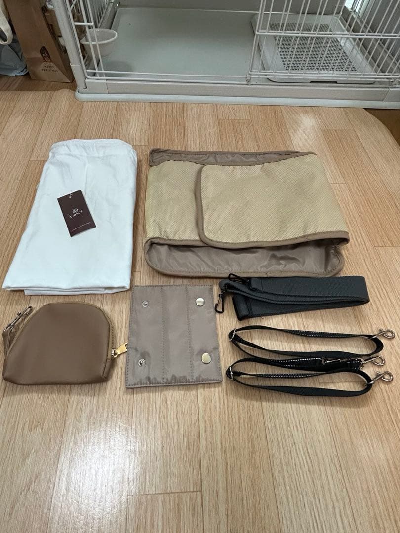 【超美品】犬猫 キャリーバッグ Topper bag ベージュ ベッド