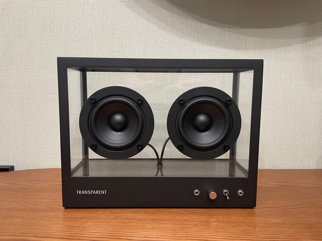 トランスペアレントスピーカー スモール ブラック W268×H203mm