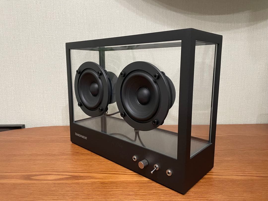 トランスペアレントスピーカー スモール ブラック W268×H203mm