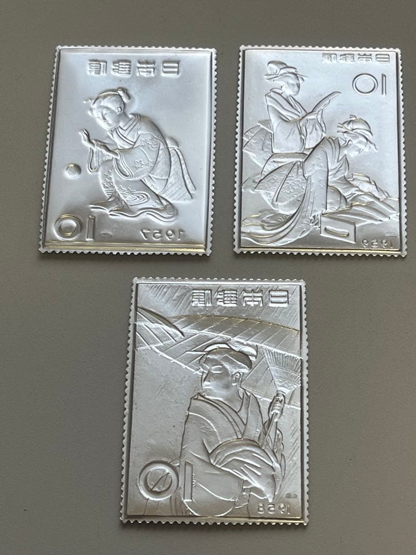松本徽章工業　純銀プルーフ3枚セット　20.4g