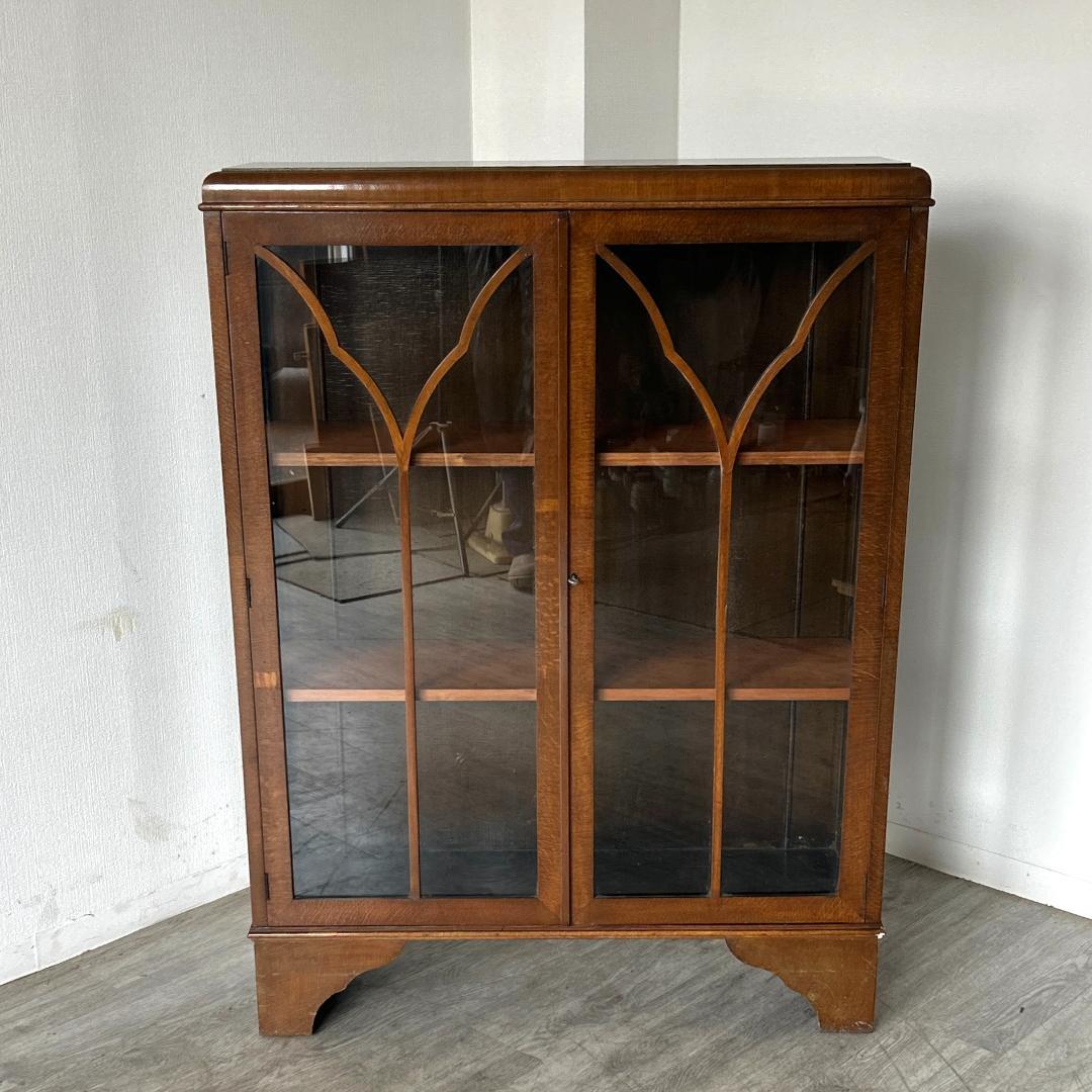 イギリス アンティーク家具 ディスプレイ キャビネット 1930年頃 999A
