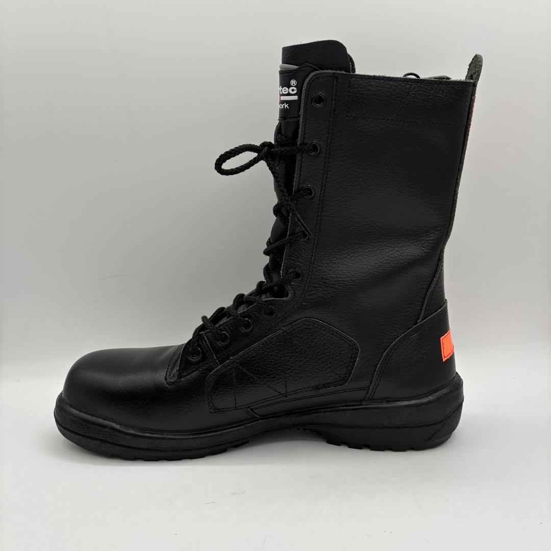 新品】ミドリ安全　【26.5】ブーツ　編み上げ　レザー　サイドジッパー　ブラック