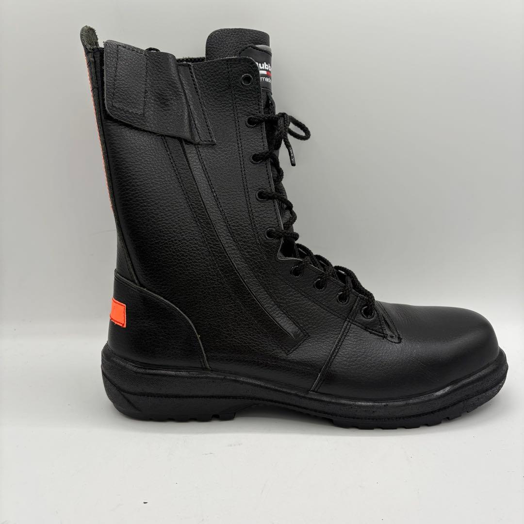 新品】ミドリ安全　【26.5】ブーツ　編み上げ　レザー　サイドジッパー　ブラック
