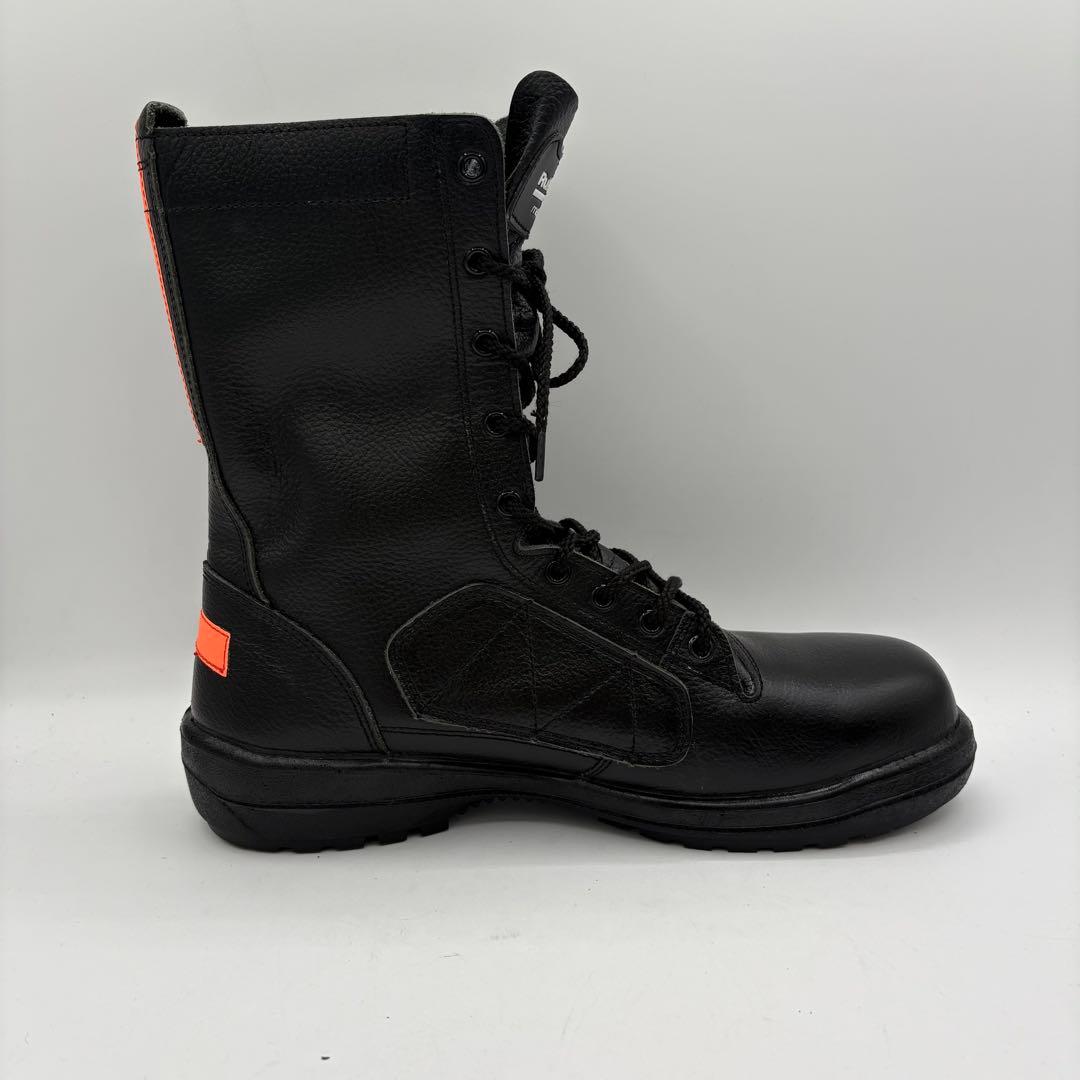 新品】ミドリ安全　【26.5】ブーツ　編み上げ　レザー　サイドジッパー　ブラック