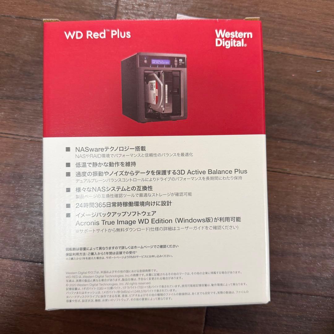 WD Red Plus 8TB HDD WD80EFBX 使用時間104時間