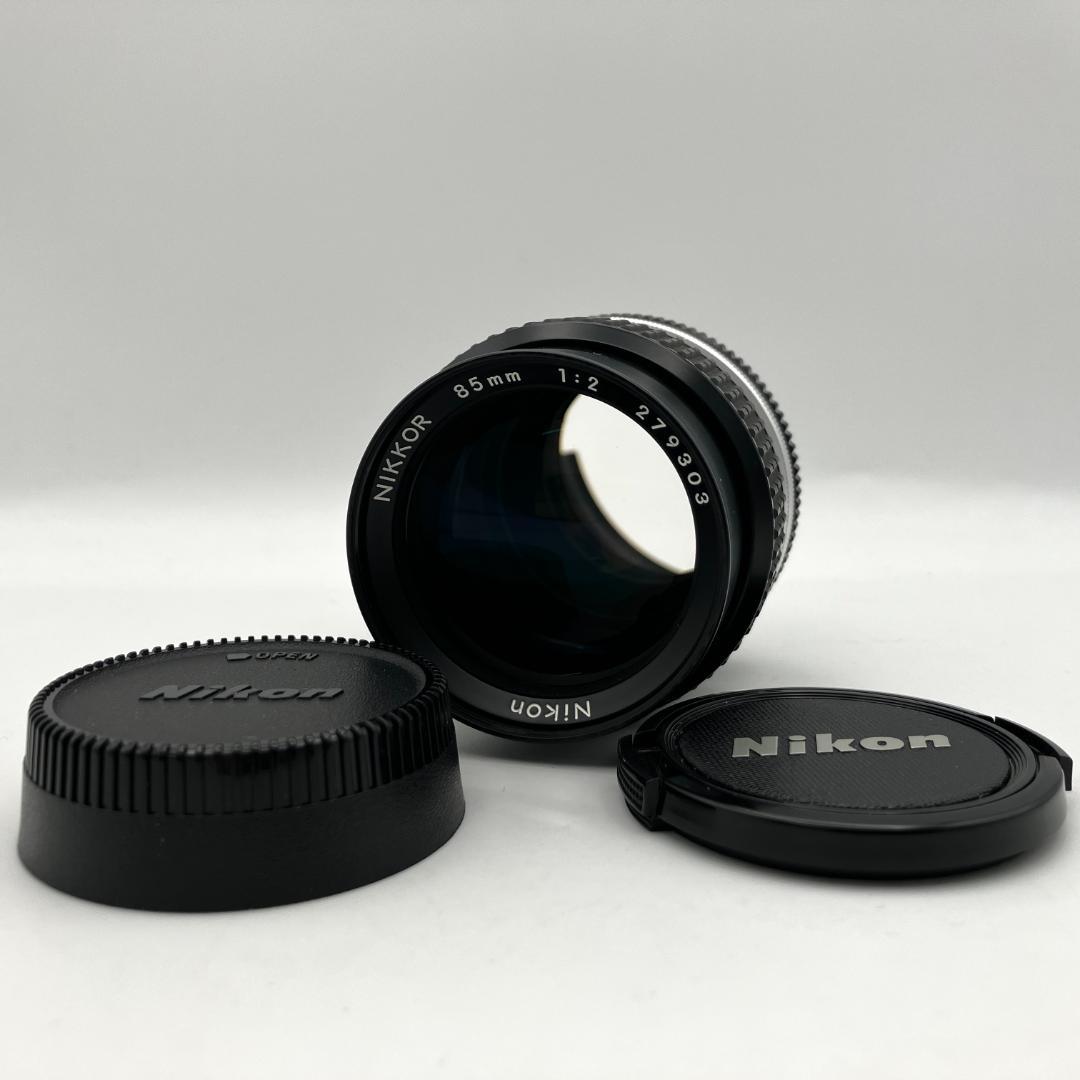 美品 Nikon Ai-S NIKKOR 85mm F2 単焦点レンズ