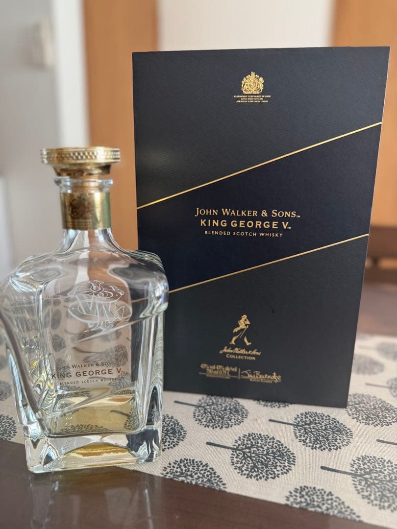 JohnWalker&SonsKING E V 750ml空瓶&化粧箱