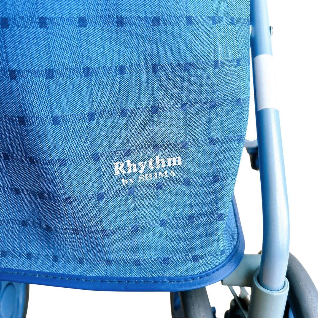 【美品】 島製作所 リズムRWC ブルー シルバーカー 折りたたみ RYTHEM