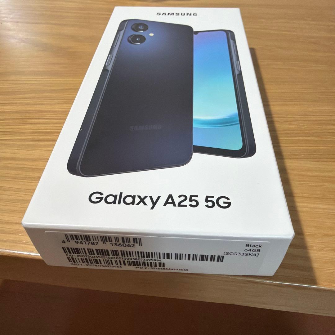 Samsung Galaxy A25 5G ブラック　64gb