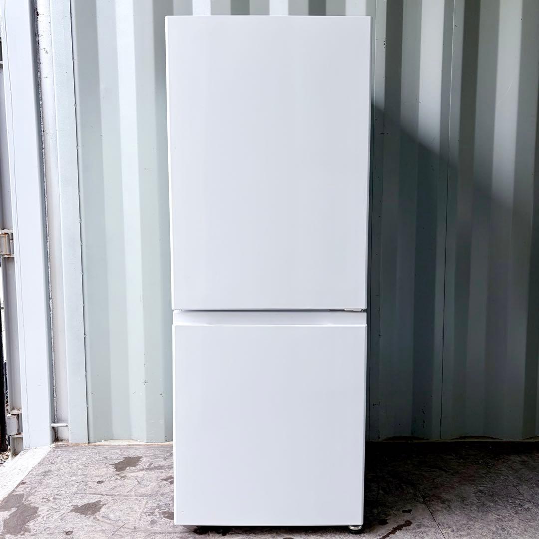 運搬取付無料！スノーホワイト純正AQUA冷蔵庫！スリムなのに大容量！完動超美品！