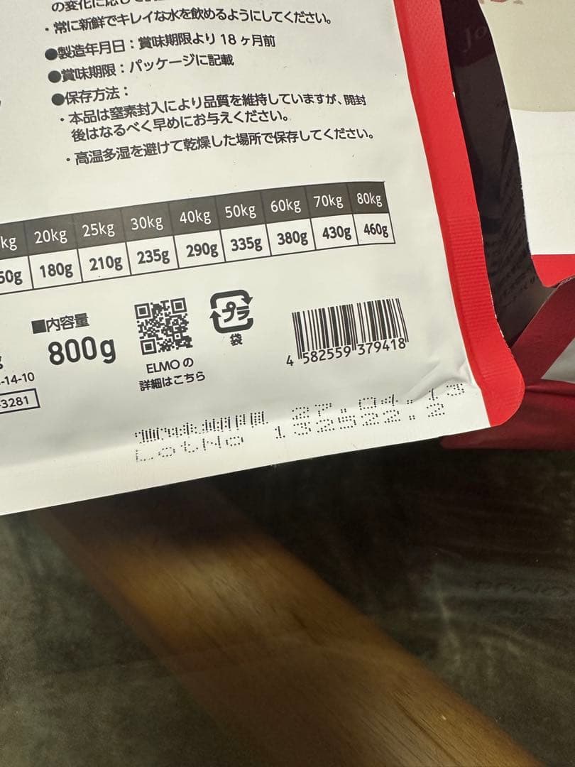 エルモ　ドッグフード　サーモンライス　ELMO （3kg×1 800g×3）