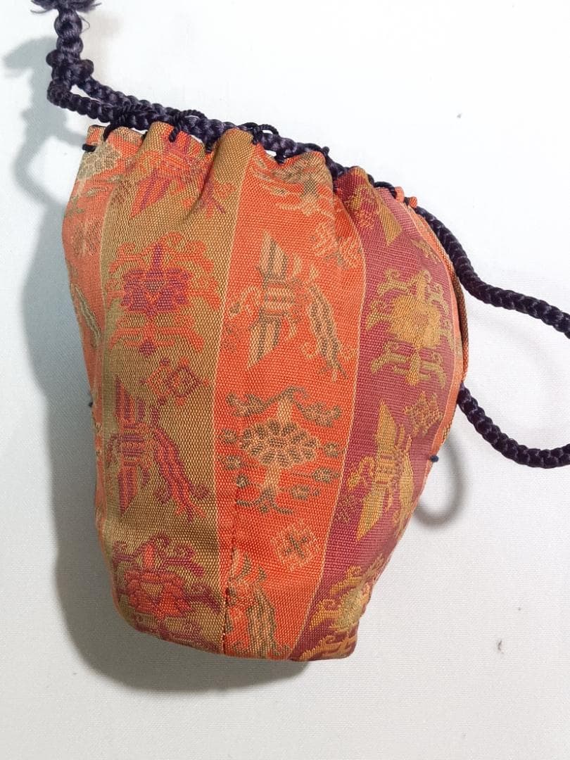 茶道具　京都洛東　桶谷定一作　肩衝茶入　有栖川鳳凰文仕覆付き　美品！！