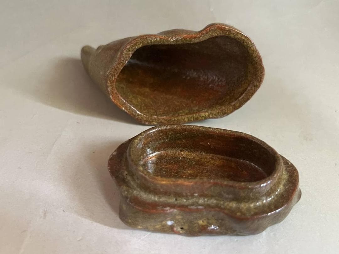 香合■猪 長楽造 亥こうごう 古備前 共箱 古いお茶道具 古美術 時代物 骨董■