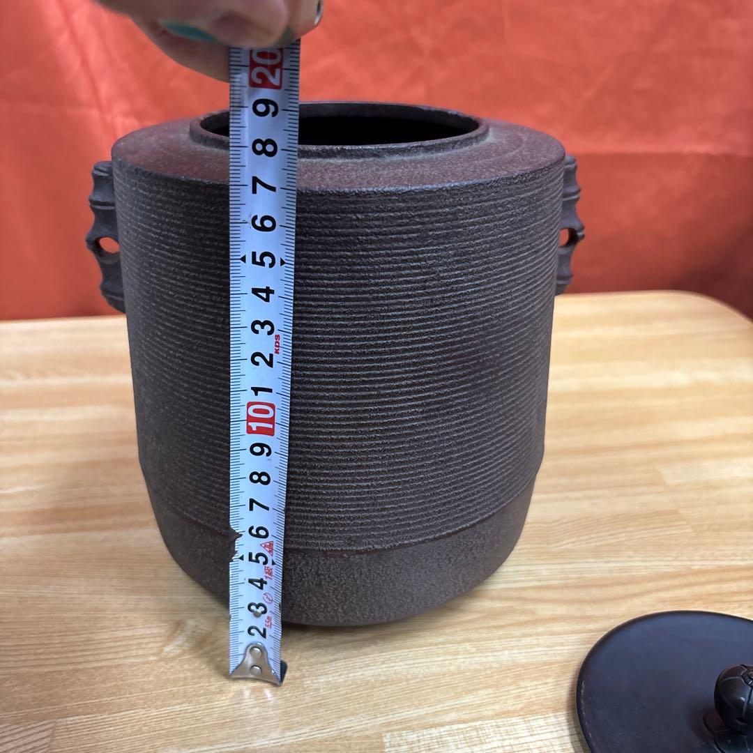 釜師 高橋敬典 筒糸目釜 茶釜 茶道具