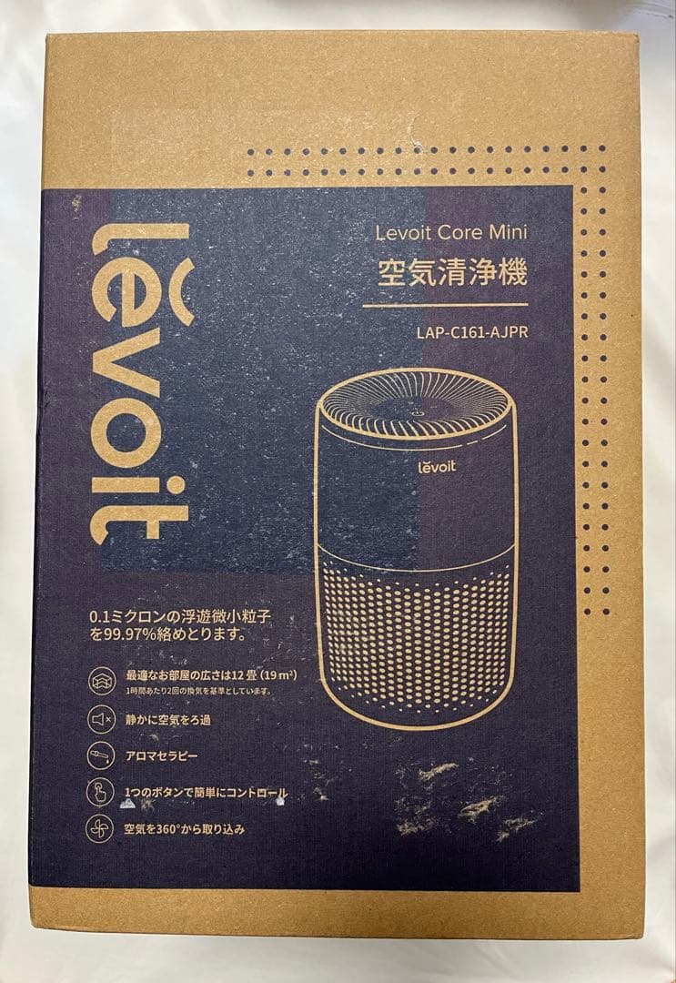 Levoit Core Mini 空気清浄機 12畳 花粉 脱臭 静音 グレー