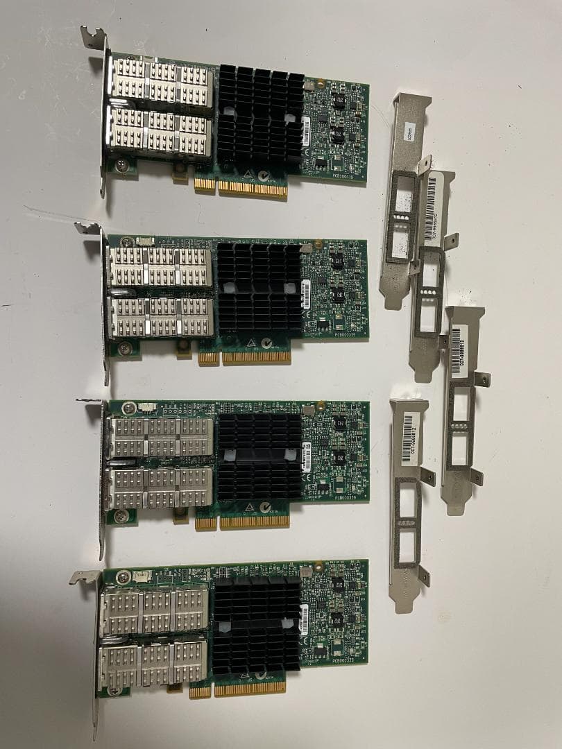 HP544+QSFP MellanoxConnectX-3 10/40Gb 4枚