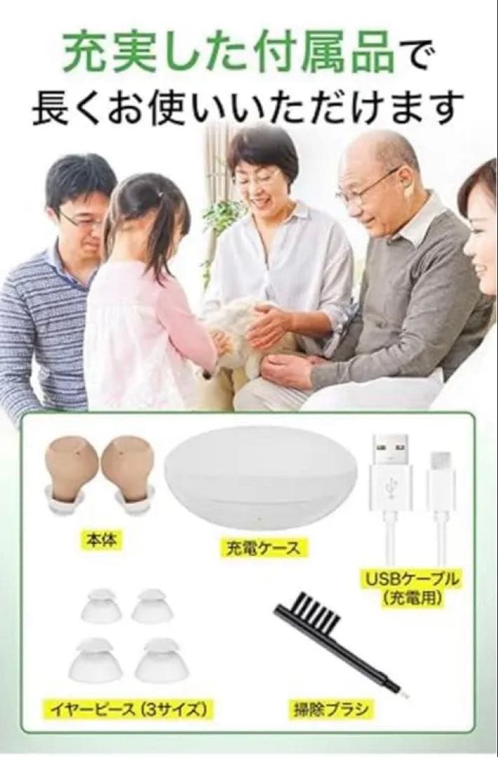 ❤️ラスト1点❤️新品 イヤホン型集音器 GREENHIVE FGH01BE