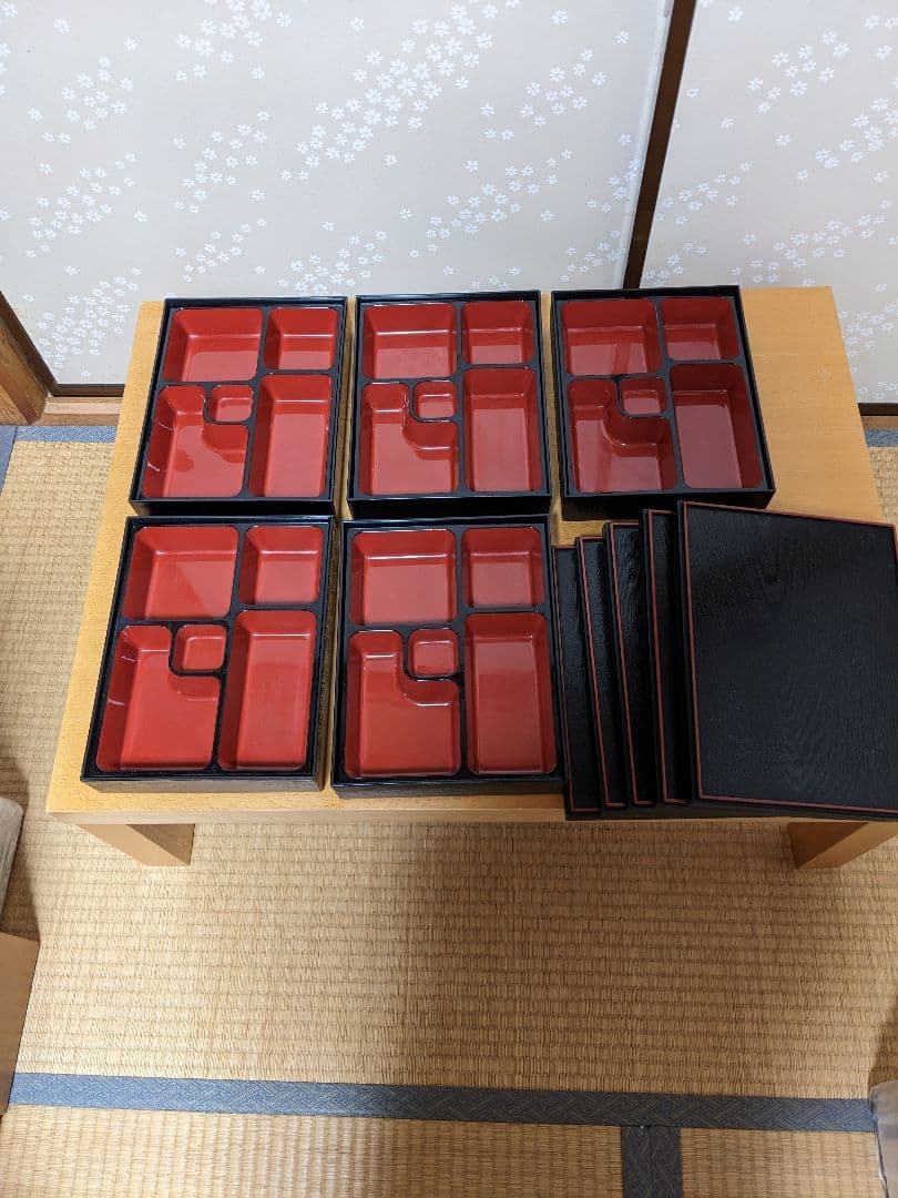 送料込み　松花堂弁当箱五客