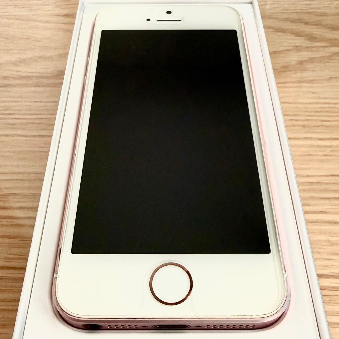 Apple iPhone SE 64GB ローズゴールド バッテリー100％