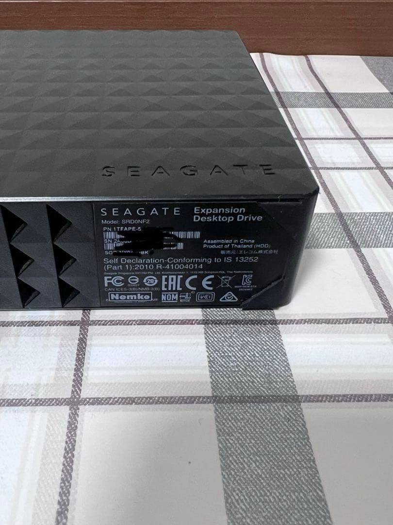 SEAGATE SRD0NF2 外付けHDDブラック4TB