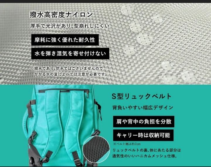 美品!leedee 2wayキャリーバッグ　ブラック