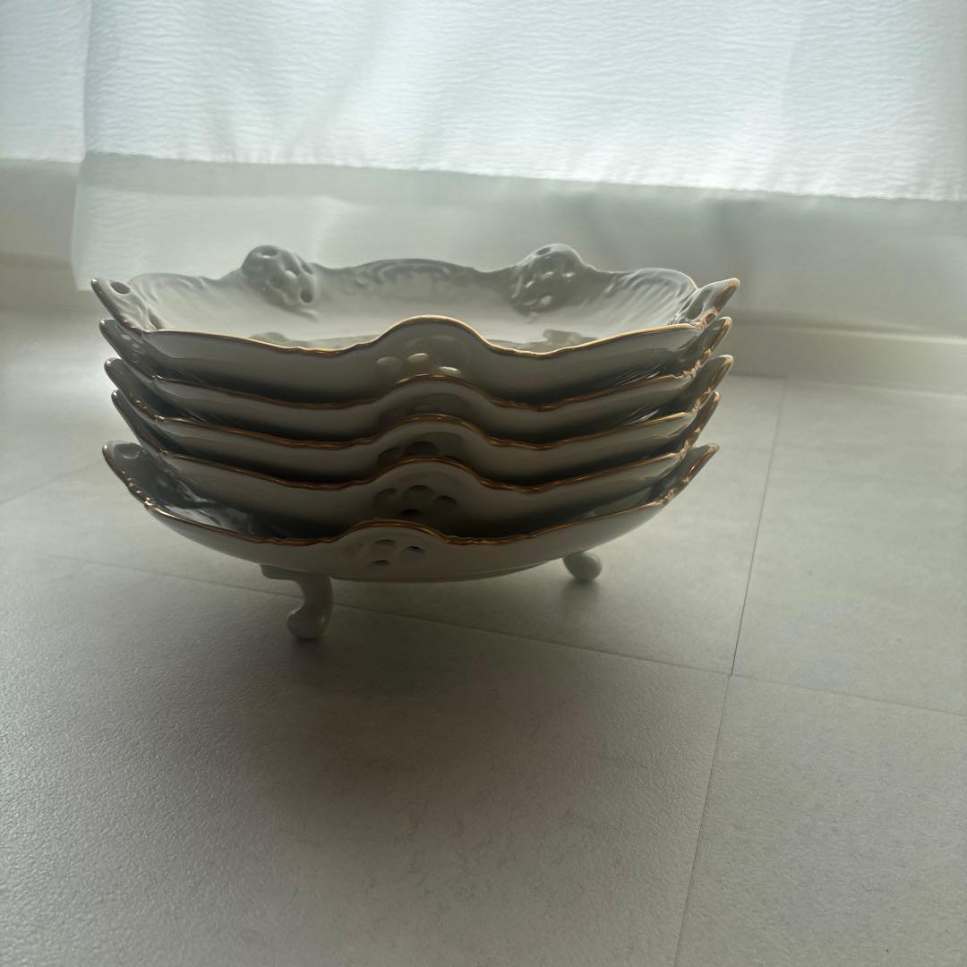 ローゼンタール(ROSENTHAL)花柄陶磁器皿5枚セット