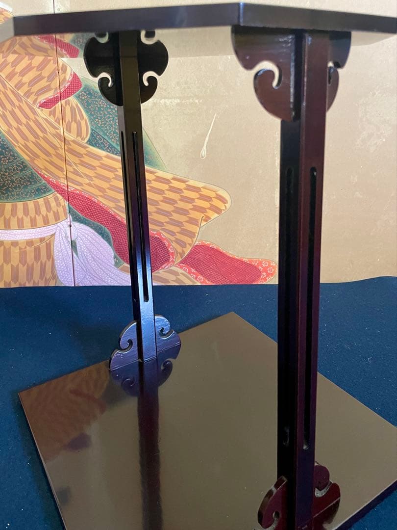 割引❗️【美品】「母」 塗師 表湲 淡々斎好 春慶塗 寿棚 共箱 （710F②）
