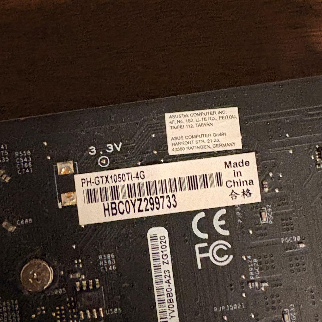 グラフィックボード・グラボ・ビデオカード ASUS PH-GTX1050TI-4G GTX 1050 Ti 4GB