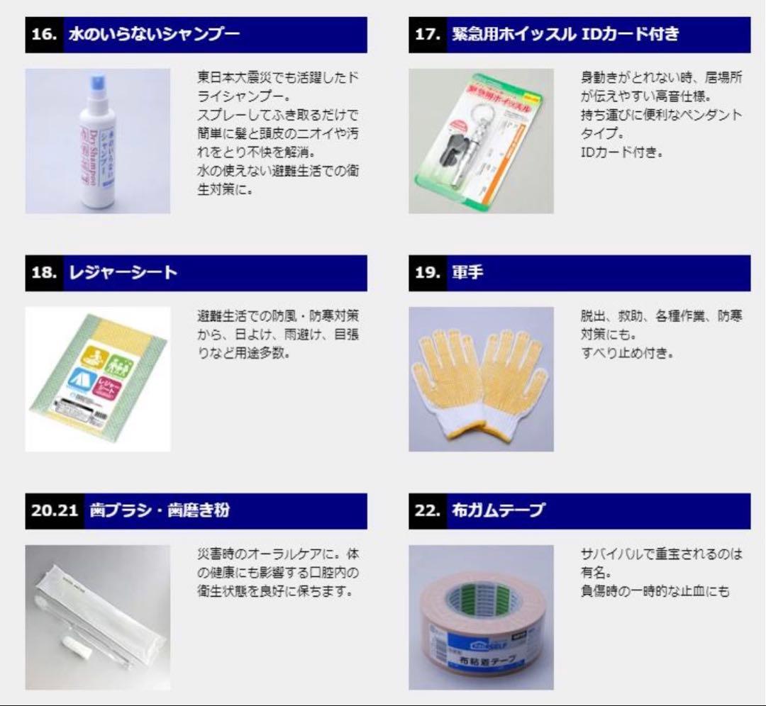【新品】防災士監修 防災セット 地震対策30点