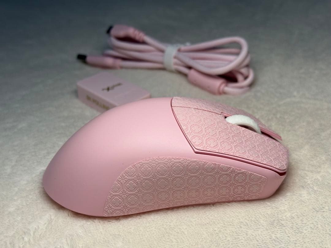 Lamzu Maya X ライトピンク ゲーミングマウス 8Kドングル入り