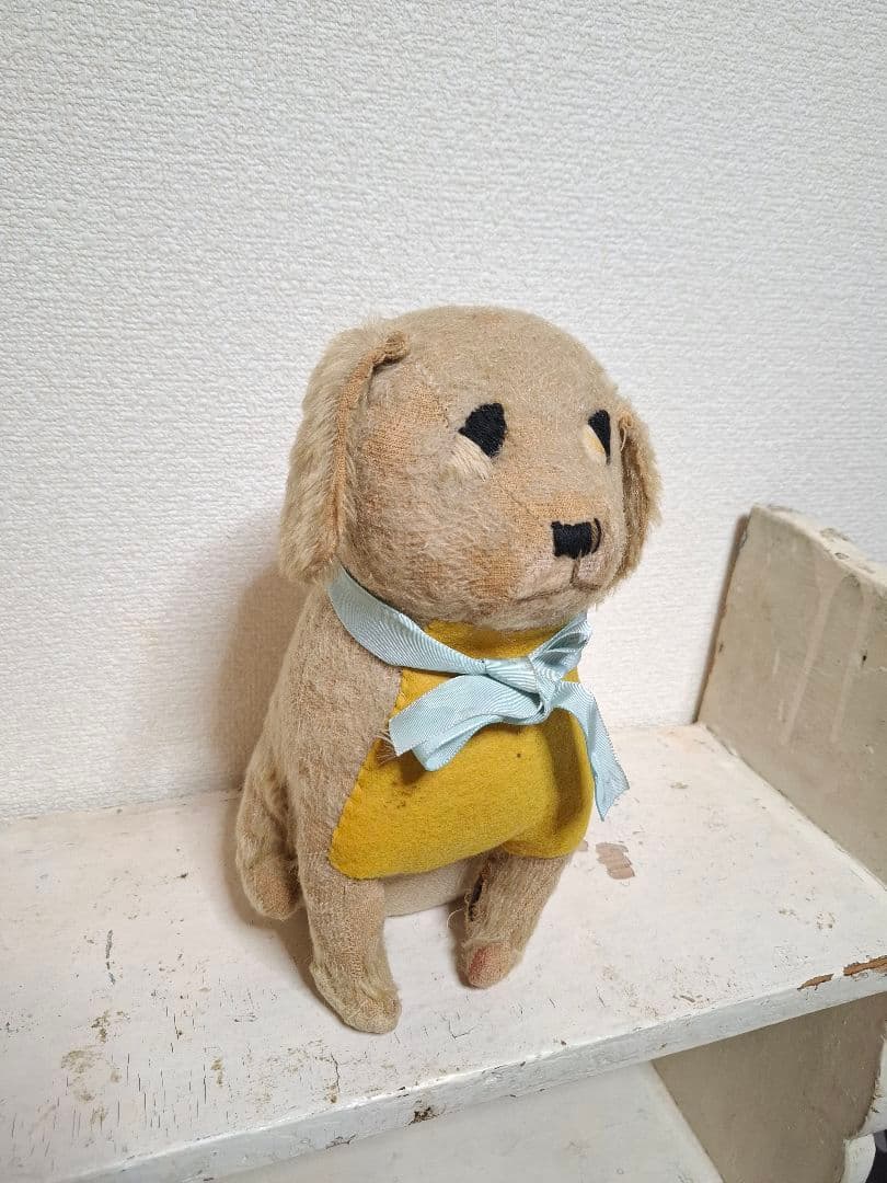 イギリスアンティーク　犬　ぬいぐるみ　わんちゃん　antique doll