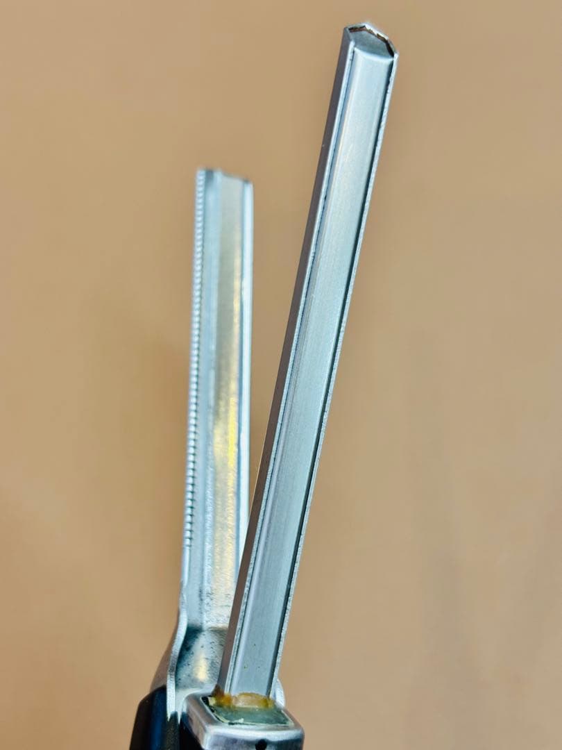 超美品　LENZ α-6レンツアイロン クシ目　5角6㎜　理容アイロン
