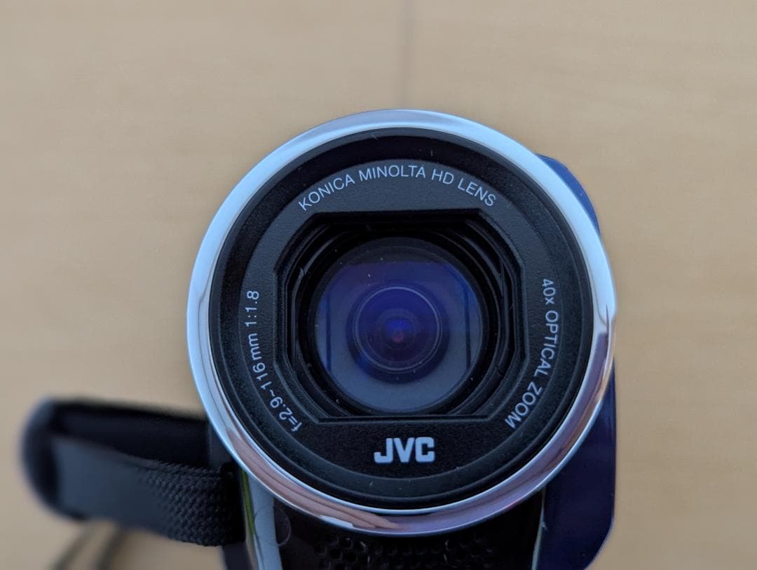 人気のロイヤルブルーJVC ビデオカメラ