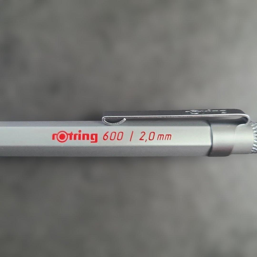 rotring ロットリング 600 芯ホルダー 2.0 シルバー軸　廃盤品