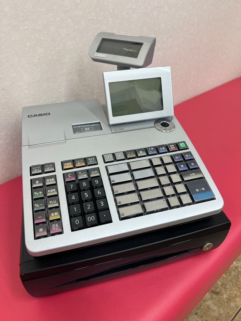 CASIO TE-2700 レジスター シルバー