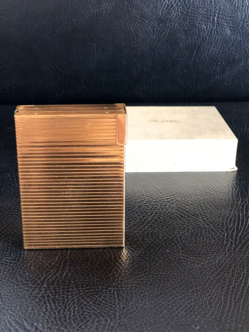 アンティーク　資生堂コンパクト　1950年代　真鍮製　未使用品　非売品