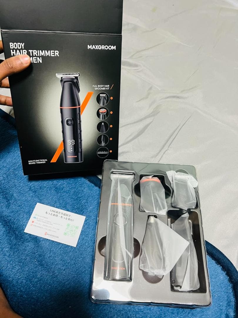 MAXGROOM ボディシェーバー メンズ 5in1 ボディ トリマー 電動シb
