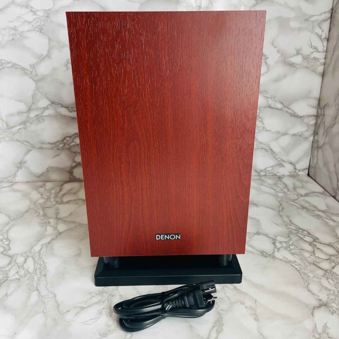 【美品】DENON サブウーファー DSW-37 木目