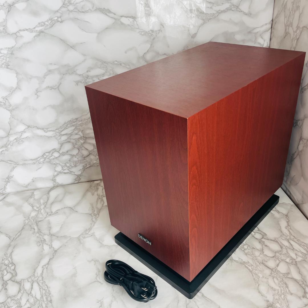 【美品】DENON サブウーファー DSW-37 木目