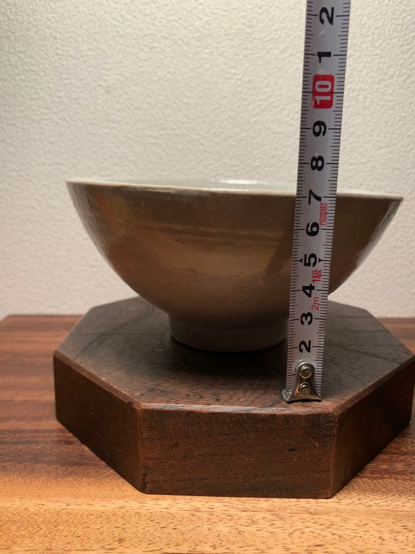 李朝 白磁茶碗 約15cm 抹茶茶碗 茶道