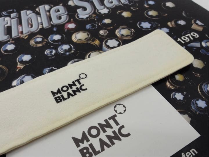 ★稀少な非売品の未使用保管品★モンブラン純正の巾着型ペンポーチ★ホワイト・カラー