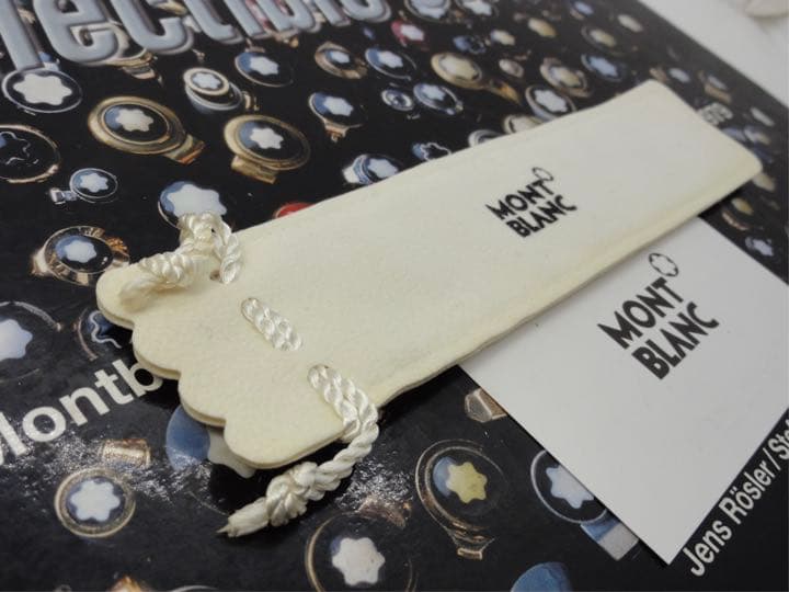 ★稀少な非売品の未使用保管品★モンブラン純正の巾着型ペンポーチ★ホワイト・カラー